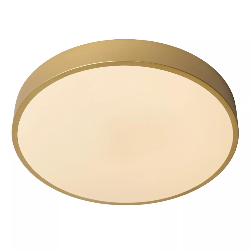 Lucide 79185/40/02 - LED Dimmable ceiling light UNAR LED/24W/230V d. 39,5 cm gold