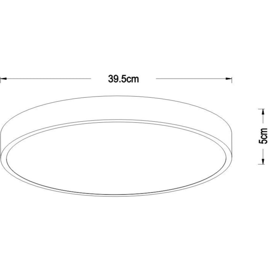 Lucide 79185/40/02 - LED Dimmable ceiling light UNAR LED/24W/230V d. 39,5 cm gold