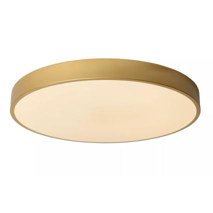 Lucide 79185/50/02 - LED Dimmable ceiling light UNAR LED/36W/230V d. 49,5 cm gold