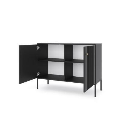 LUE Black Chest of Drawers