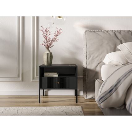 LUE Black Nightstand
