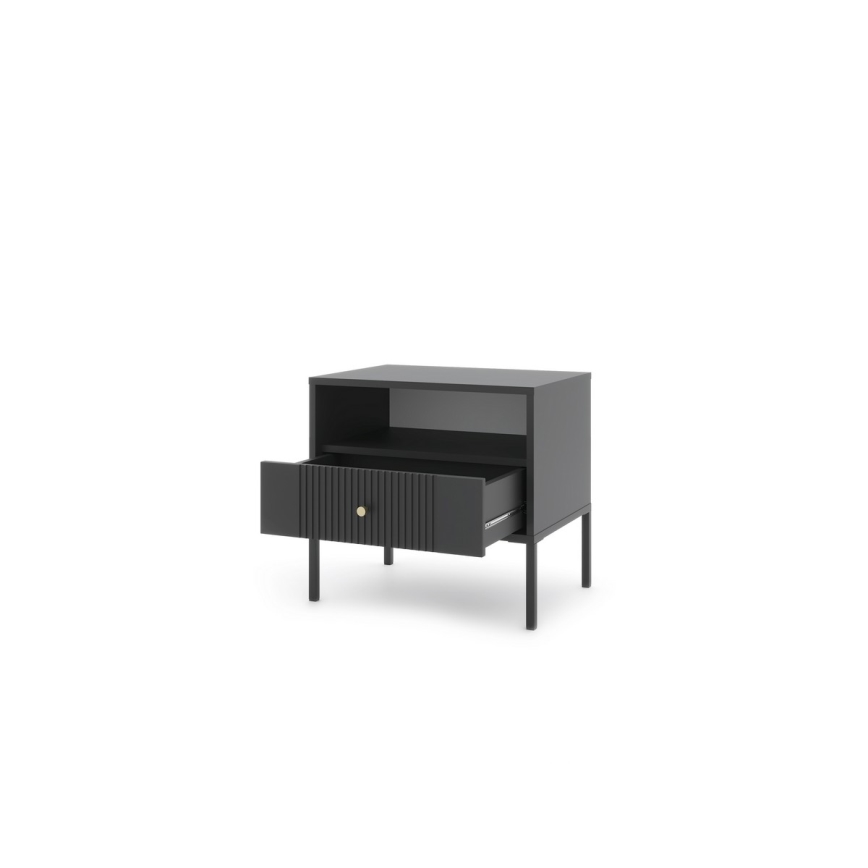 LUE Black Nightstand