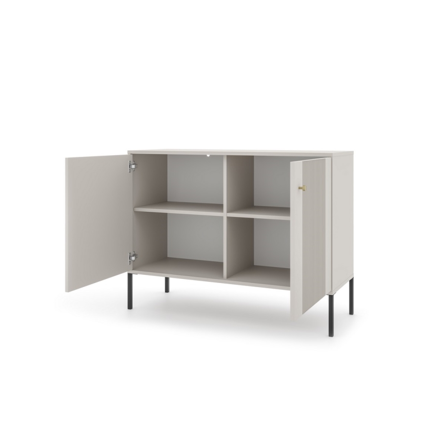LUE Chest of Drawers, Beige/Black