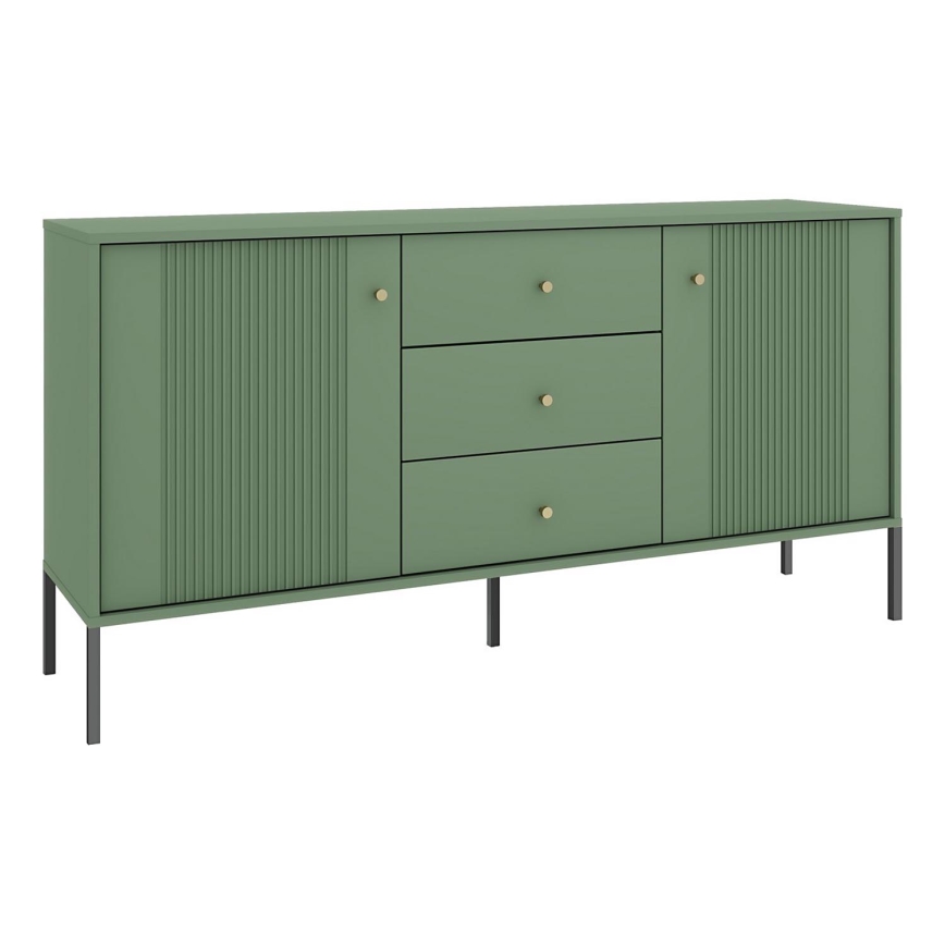 LUE Chest of Drawers — Green/Black