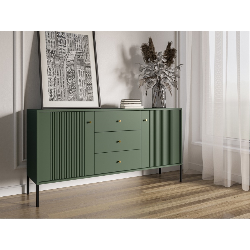 LUE Chest of Drawers — Green/Black