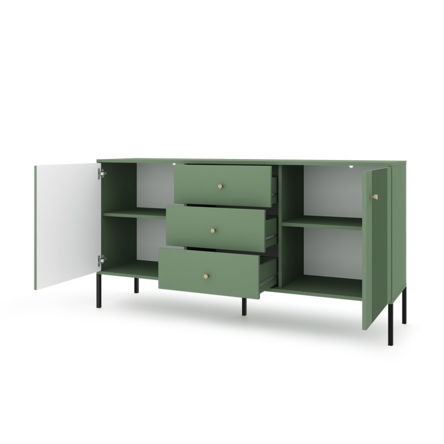 LUE Chest of Drawers — Green/Black