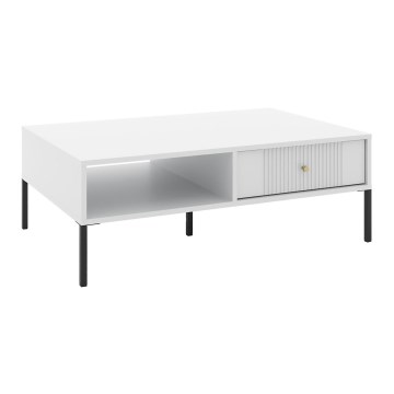 LUE Coffee Table 104x68 cm White/Black