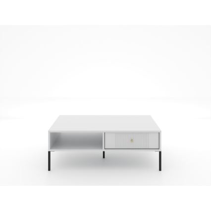 LUE Coffee Table 104x68 cm White/Black