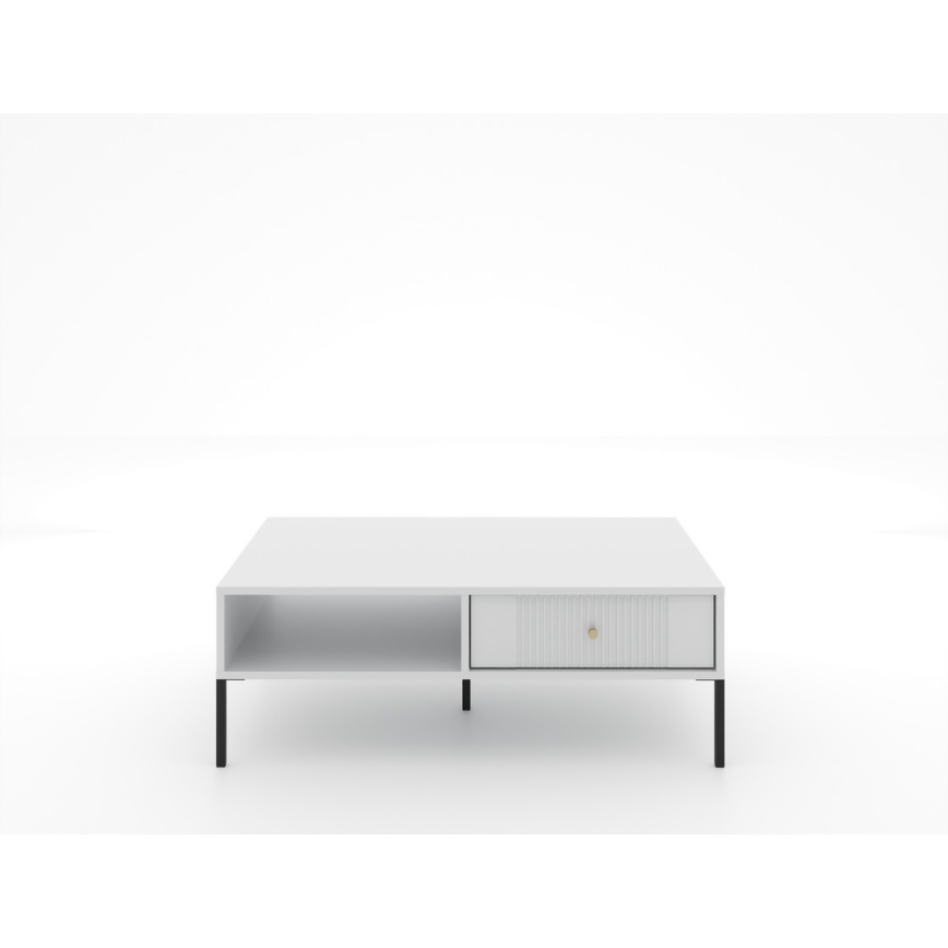 LUE Coffee Table 104x68 cm White/Black