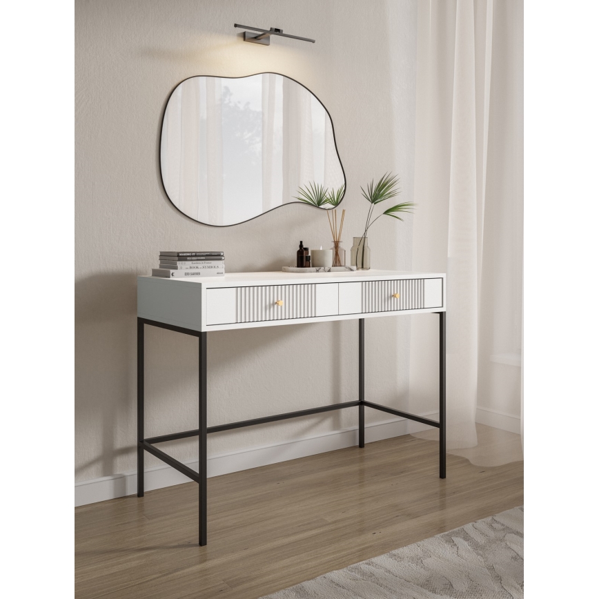 LUE Console Table 104 x 50 cm, White/Black
