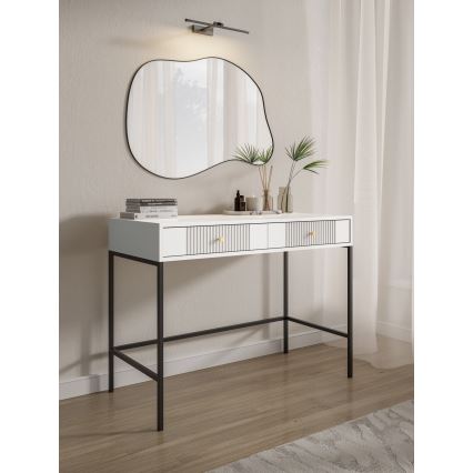 LUE Console Table, White/Black