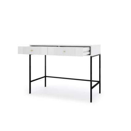 LUE Console Table, White/Black