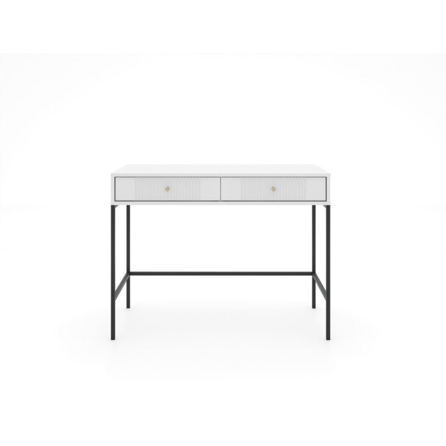 LUE Console Table, White/Black