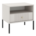 LUE Nightstand Beige/Black