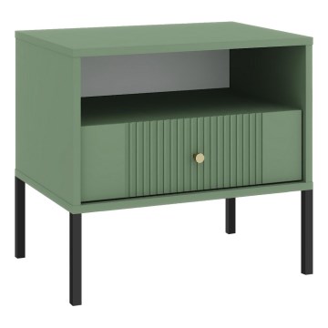 LUE Nightstand, Green/Black