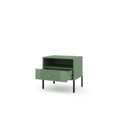 LUE Nightstand, Green/Black