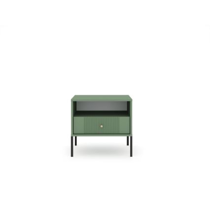 LUE Nightstand, Green/Black