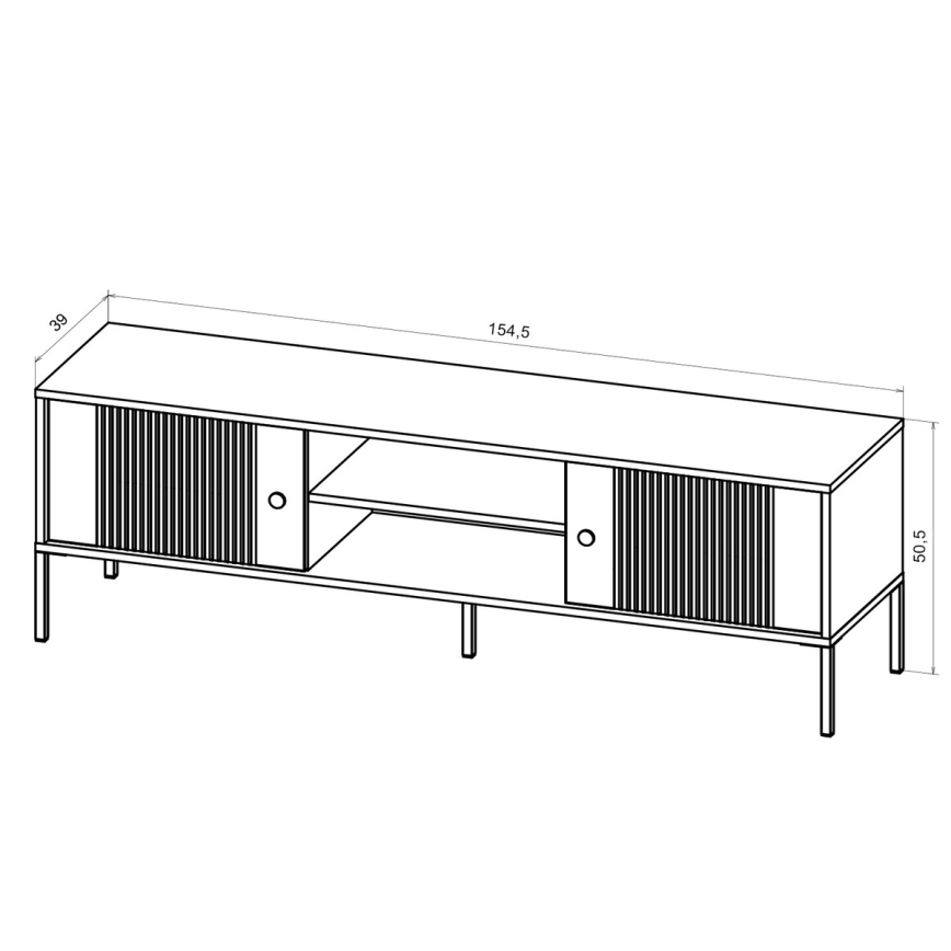 LUE TV Stand White/Black