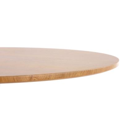LUGI Dining Table Ø 80 cm Brown/White