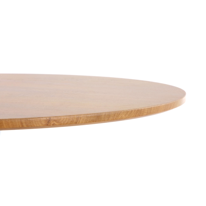 LUGI Dining Table Ø 80 cm Brown/White