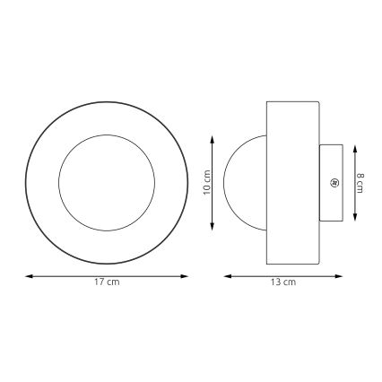 LULU Wall Light 1x G9/8W/230V, Black