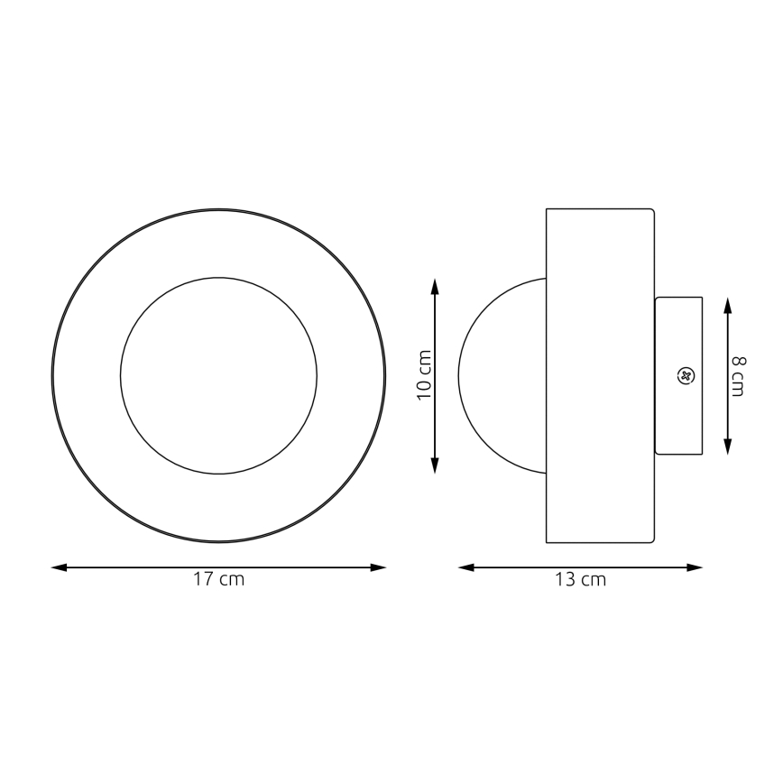 LULU Wall Light 1xG9/8W/230V White