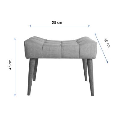 LUMI Ottoman 40x58 cm cream