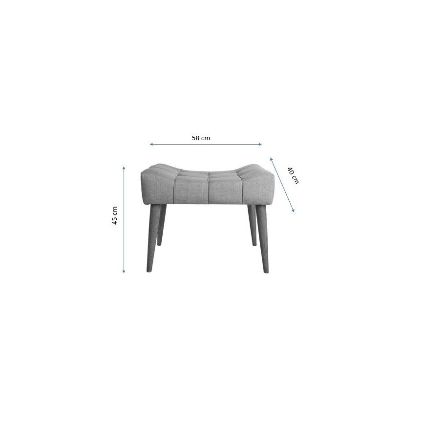 LUMI Ottoman 40x58 cm cream