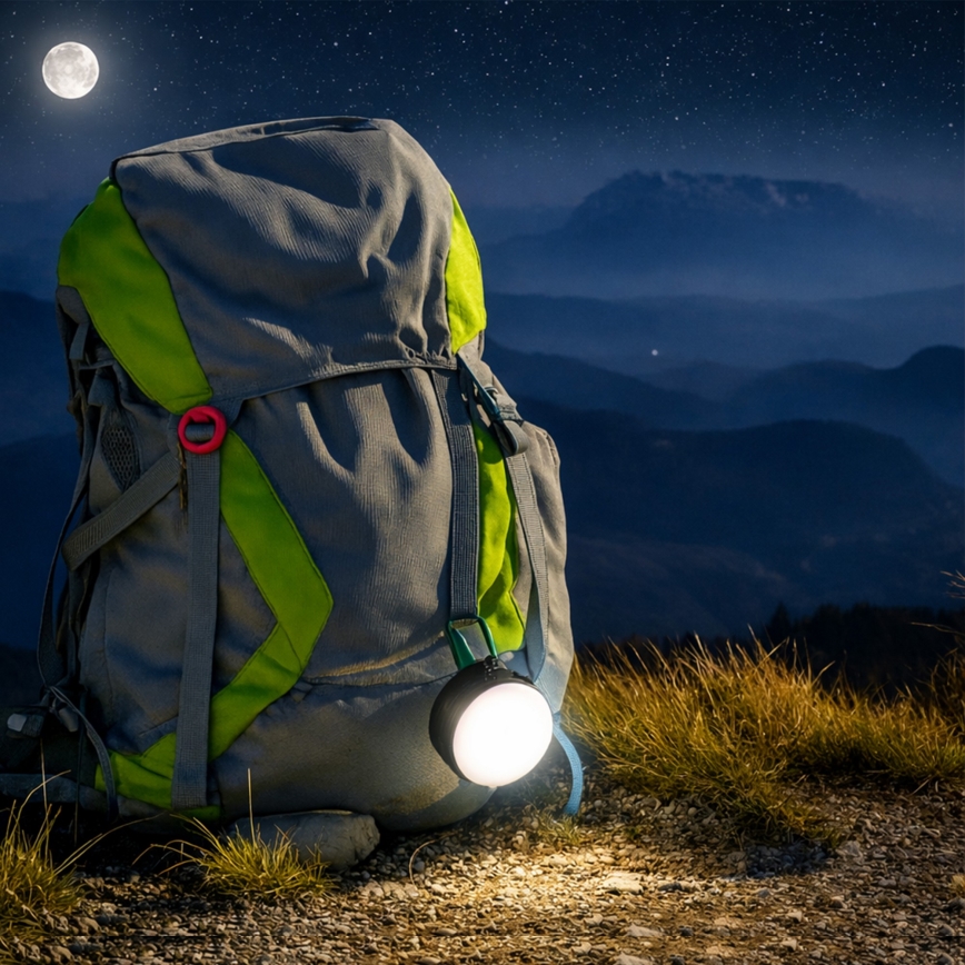 LUMINA POCKET Portable Rechargeable LED Lamp, 5V / 500 mAh — Black