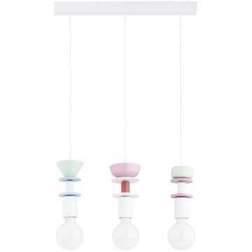 LUMIO Cord Pendant Light 3xE27/15W/230V — Multicolored