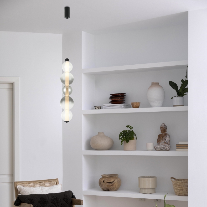 LUMMI Cable-Suspended LED Pendant LED/19W/230V, Black/Smoked