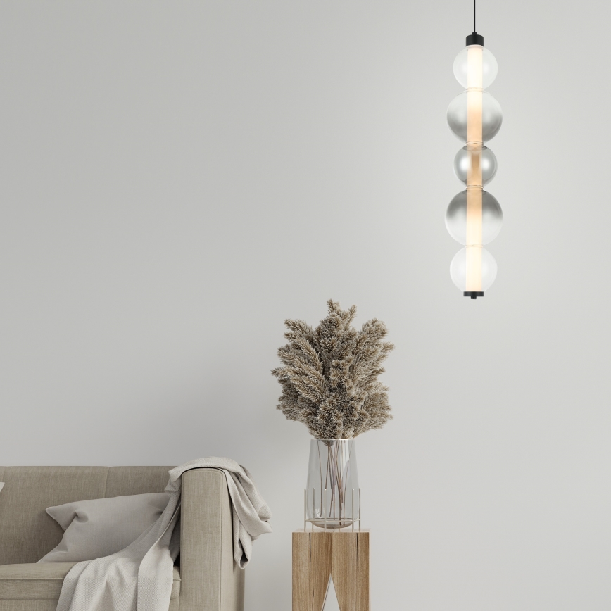 LUMMI Cable-Suspended LED Pendant LED/19W/230V, Black/Smoked