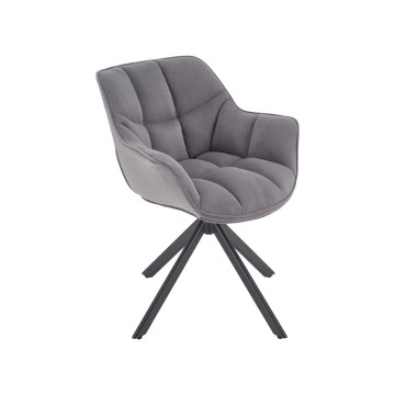 LUNE Swivel Dining Chair, 1 pc, Grey