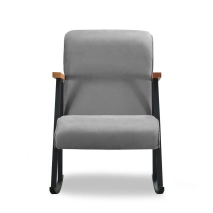 LUNI Grey Rocking Chair