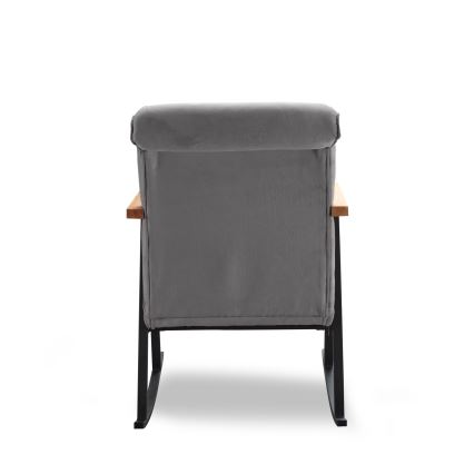 LUNI Grey Rocking Chair