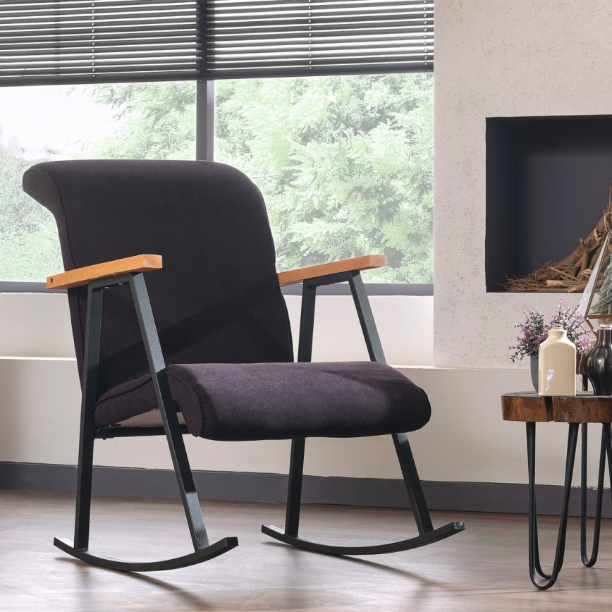 LUNI Rocking Chair, Black