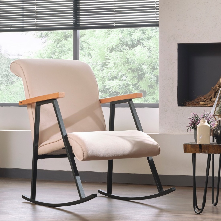 LUNI Rocking Chair, Cream
