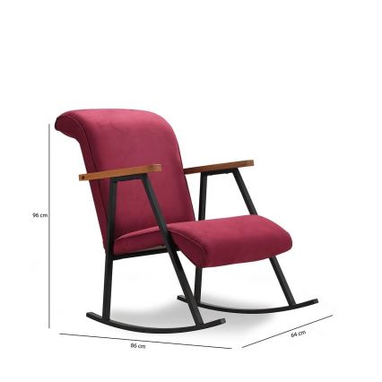 LUNI Rocking Chair, Red