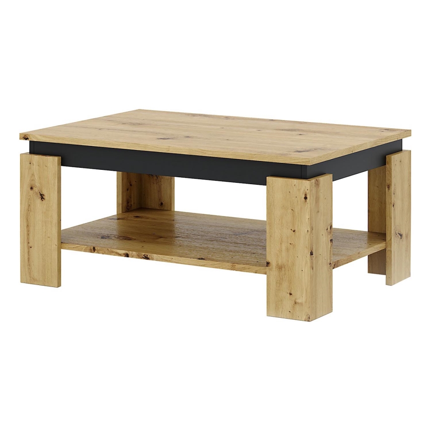 LUNO coffee table artisan oak/black
