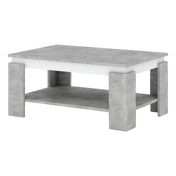 LUNO Coffee Table Grey Concrete/Anthracite