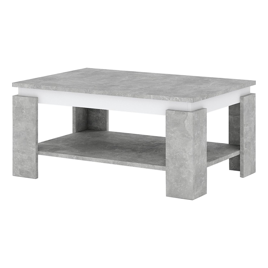 LUNO Coffee Table Grey Concrete/Anthracite