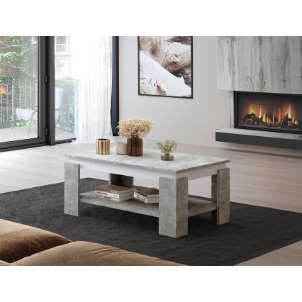 LUNO Coffee Table Grey Concrete/Anthracite