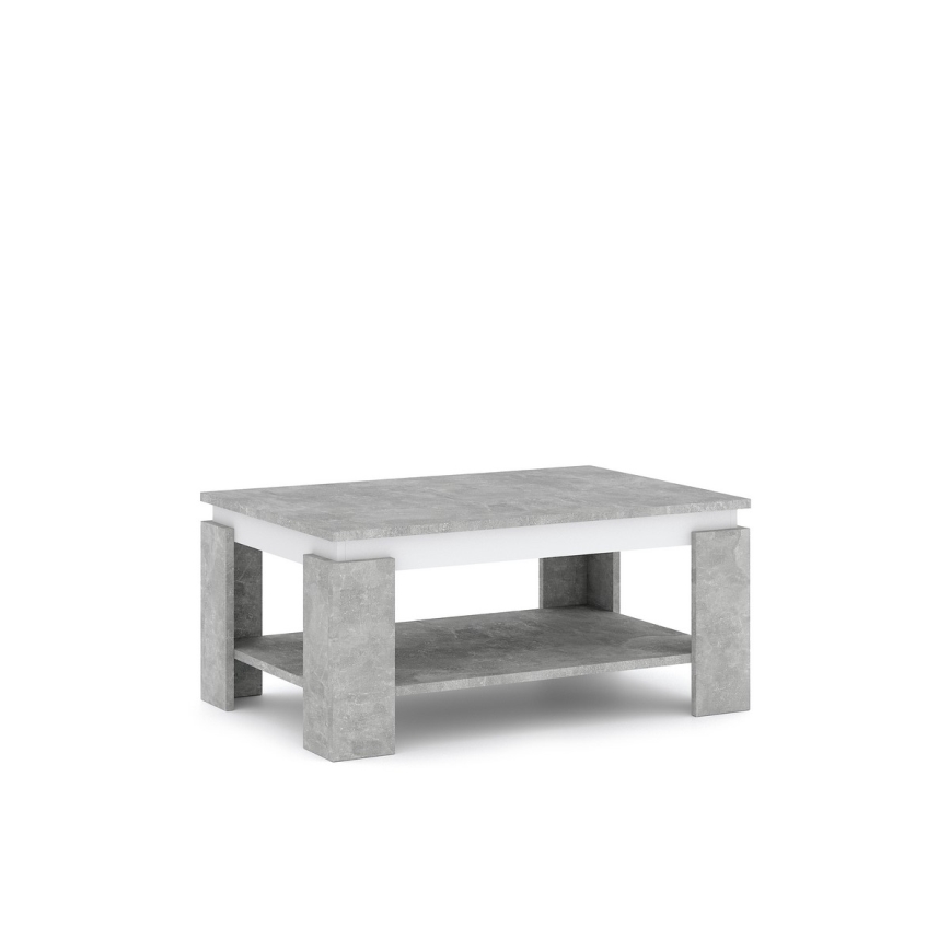 LUNO Coffee Table Grey Concrete/Anthracite