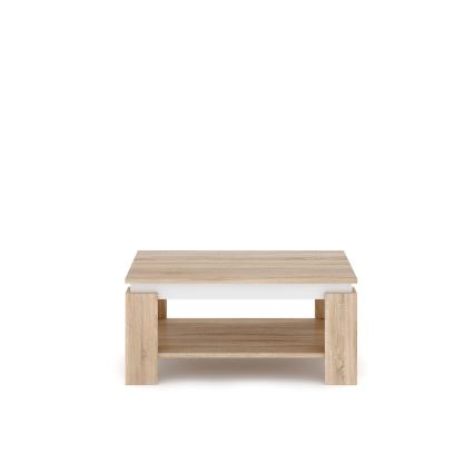 LUNO Coffee Table, Sonoma Oak/White
