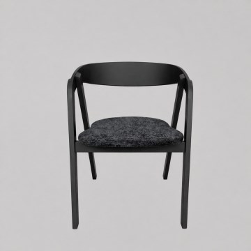 LUSO Black Dining Chair