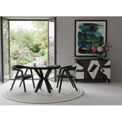 LUSO Black Dining Chair