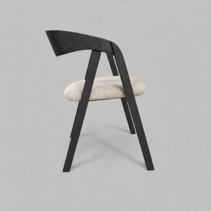 LUSO Dining Chair, Black/Beige
