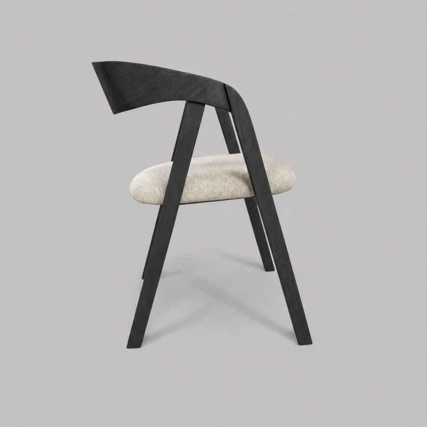 LUSO Dining Chair, Black/Beige