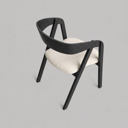 LUSO Dining Chair, Black/Beige