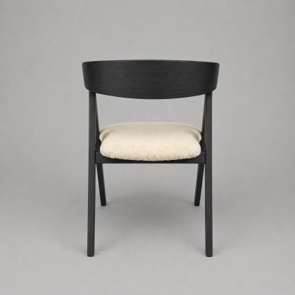 LUSO Dining Chair, Black/Beige
